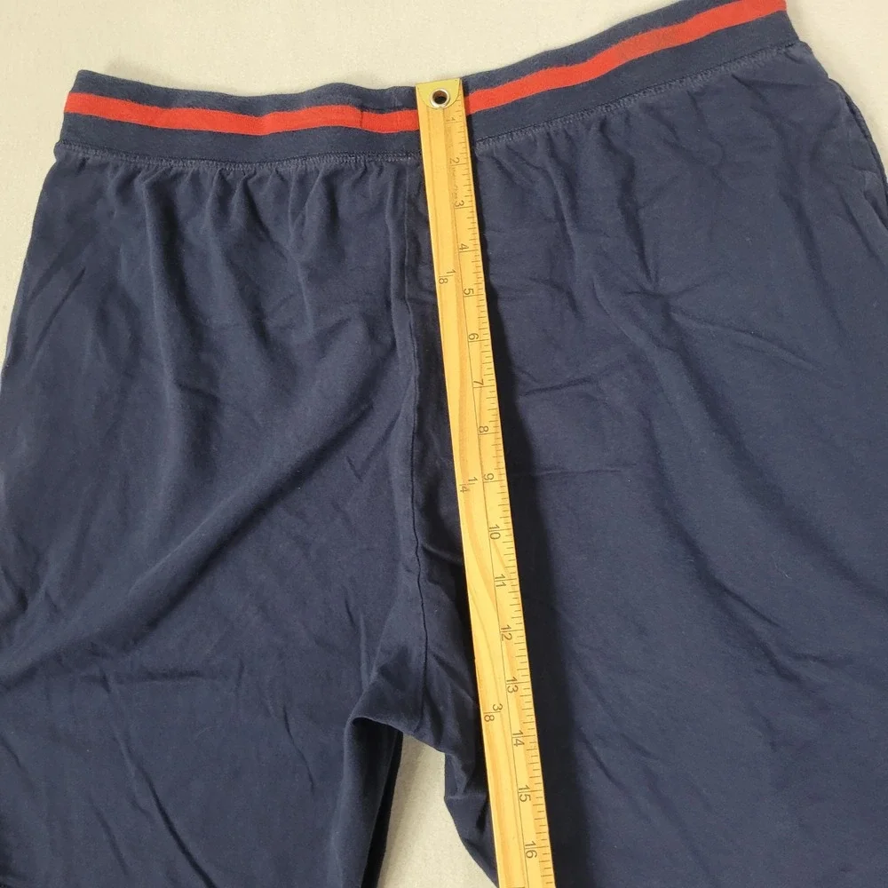 Polo Ralph Lauren Mens Navy Blue Sleep Shorts Size Large Big Logo Drawstring